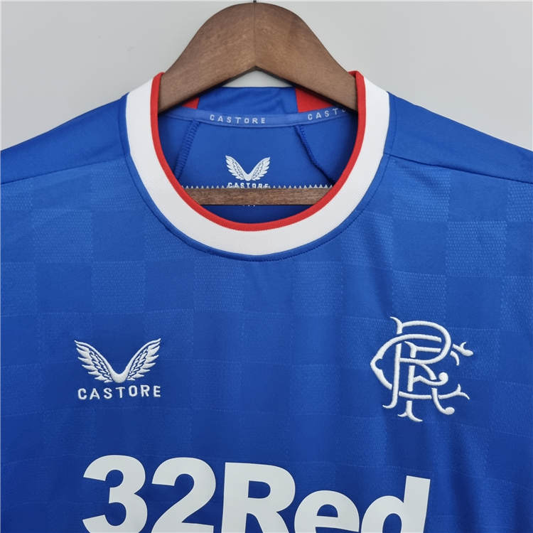 Glasgow Rangers 22/23 Home Blue Soccer Jersey Football Shirt - Click Image to Close